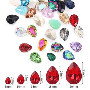 คริสตัลเซลิน่า K9 หลากสีทรงหยดน้ำ ประดับเพชรสำหรับเครื่องประดับเสื้อผ้า ตกแต่งเล็บ รองเท้า หมวก กระเป๋า <span class=keywords><strong>ชุด</strong></span>แต่งงาน - Product Image 2