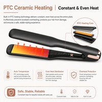 Lisseur de cheveux Torlin à prix de gros, plaques PTC, température réglable 130-210°C, chauffage fiable, fer à lisser personnalisé