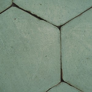 Azulejos Hexagonales Chroma Aquamarine de 10 Pulgadas en Verde para Decoración de Paredes y Pisos - Product Image 5