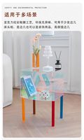 Table de Chevet Moderne en Acrylique en Gros, Petite Table d'Appoint pour Hôpital, Appartement, Salle de Bain, Chambre - Couleur et Taille Personnalisables, Convertible