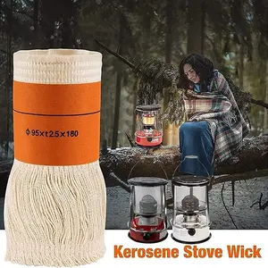 1Set Mèche Orange & Blanc Crémeux 9.5X18Cm pour Poêle à Pétrole pour Usage Intérieur, Mèches pour Chauffage à Pétrole, - Product Image 2