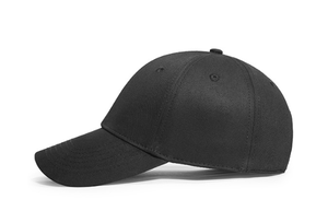 Gorra de Béisbol Negra 100% Algodón, Ajustable, 6 Paneles, Visera Curva, Logotipo Bordado, Gorra Casual para Exteriores - Product Image 2