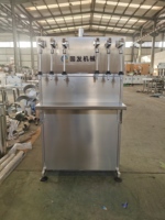 Équipement de distribution de boissons en bouteilles en plastique semi-automatique, machine de remplissage par siphon, remplisseuse de bouteilles multi-liquides, vin, sauce soja, whisky