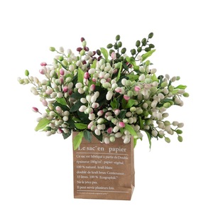 ของตกแต่งบ้าน ผลเบอร์รี่และกิ่งมะกอกประดิษฐ์ ผลไม้และเครื่องประดับคริสต์มาสจำลอง สำหรับอุปกรณ์ประกอบฉากถ่ายภาพฮาโลวีน - Product Image 1