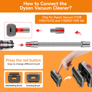 Kit <span class=keywords><strong>de</strong></span> toilettage pour animaux <span class=keywords><strong>de</strong></span> compagnie adapté aux aspirateurs <span class=keywords><strong>Dyson</strong></span> V7 V8 V10 V11 V15, accessoires - Product Image 3