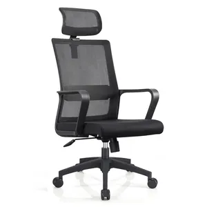 Executive Mesh Swivel Conference Meeting Room Rotating Blue Black Office Furniture Computer Task Chair With Wheel