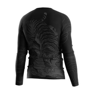 Vêtements de sport OEM pour hommes, sweat-shirt à capuche, vêtements de gym en polyester, t-shirt de compression blanc à manches longues - Product Image 2
