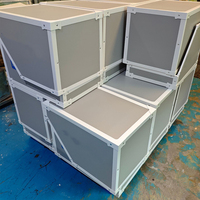 Conteneur industriel écologique à façade inclinée, type tote, avec panneaux creux en PP, pour stockage en entrepôt, boîte de séparation pour étagère médicale