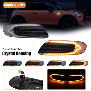 2PCS Feux de Position Latéraux LED Dynamiques Séquentiels Étanches pour <span class=keywords><strong>Mini</strong></span> Cooper S F55 F56 <span class=keywords><strong>JCW</strong></span> F57 Cabriolet S 14-20, Clignotants - Product Image 6