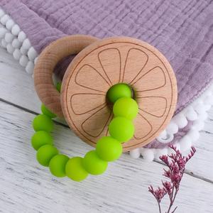 Nouveautés : <span class=keywords><strong>Anneau</strong></span> <span class=keywords><strong>de</strong></span> <span class=keywords><strong>dentition</strong></span> sensoriel pour bébé en silicone <span class=keywords><strong>de</strong></span> qualité alimentaire sans BPA, avec perles et <span class=keywords><strong>anneau</strong></span> en bois <span class=keywords><strong>de</strong></span> hêtre, jouet apaisant pour la <span class=keywords><strong>dentition</strong></span> - Product Image 3