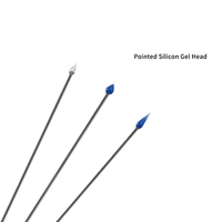 Bâtonnets adhésifs en silicone en acier inoxydable pour le nettoyage de précision des semi-conducteurs, des lentilles optiques, des capteurs de caméra, des LED, des écrans LCD, des salles blanches ISO Classe 100