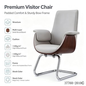 Executive <b>Office</b> <b>Chair</b> PU Leather Chrome Base <b>Swivel</b> With Headrest 37760-2010A - Product Image 6