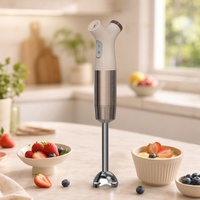Mixeur Plongeant Électrique Silencieux 800W à 2 Vitesses en Acier Inoxydable de Qualité Alimentaire pour Aliments pour Bébés et Smoothies