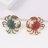 Broches et épingles vintage de style mode, motifs oiseau, crabe, baroque, animaux marins classiques, pour femmes et hommes, badges, corsages, accessoires de costume et de bureau