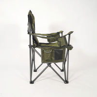 Fauteuil pliant en fer de style moderne, tissu Oxford léger pour l'utilisation en jardin, en extérieur, en camping, meubles