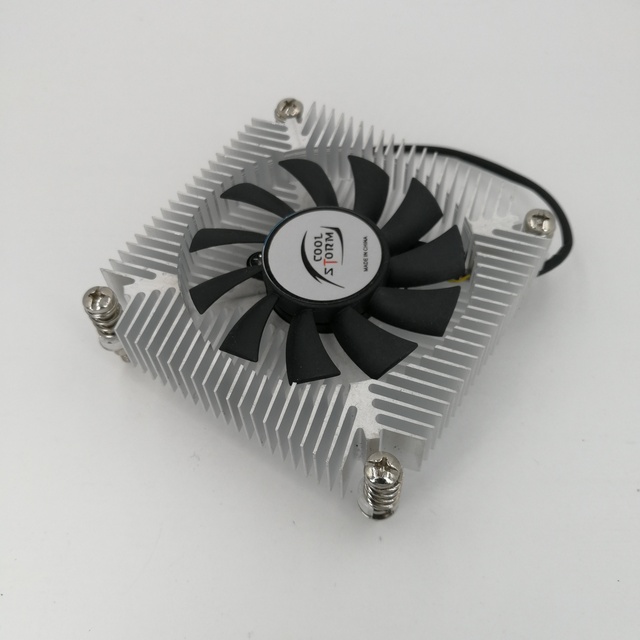 Mini Host Cooler ITX Cooler Thin 3Pin Aluminum CPU Heatsink Fan Computer Case Radiator Fan 1U Cooler Fan for Intel