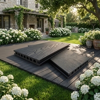 Planches de terrasse WPC creuses en gros, fourniture directe d'usine en Chine