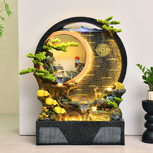 Fuente Decorativa Ecológica Quanfangyuan con Rocalla Artificial, Simbolo de Riqueza, para Interiores, de Pie, para Oficina - Product Image 1