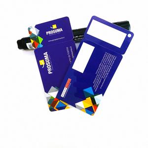 Tarjetas de Membresía de PVC Personalizadas con Llavero, Tarjetas Combinadas Personalizadas con Impresión de Logotipo para Programas de Fidelización y Identificación - Product Image 3