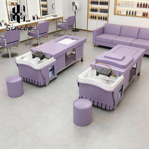 Cama de Masaje Eléctrica para Champú y Masaje de Pies, Cama de Lavado de Cabello con Respaldo Eléctrico Elevable, Cama de Champú para Masaje Tailandés - Product Image 2