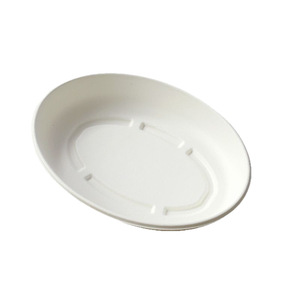 Gan Zhe Jun - Caja de Almuerzo Desechable de Pulpa de Papel, 550 ml, Ovalada, Biodegradable, para Acampar, Comida para Llevar, Almacenamiento de Alimentos - Product Image 3