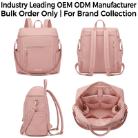 Sac à dos à langer en cuir végétalien grainé pour maman, fabrication OEM/ODM en marque blanche, fabricant en gros