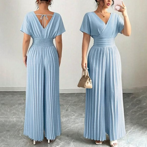 <span class=keywords><strong>Tuta</strong></span> da <span class=keywords><strong>donna</strong></span> 2026 nuova, <span class=keywords><strong>elegante</strong></span> e alla moda, stile europeo/americano, tinta unita, scollo a V, vita alta, vestibilità slim, in poliestere - Product Image 5
