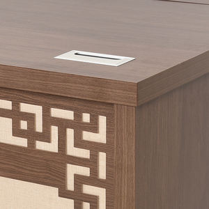 <span class=keywords><strong>Scrivania</strong></span> Retrò per Ufficio con Sedia Singola, Pannello Personalizzato, Postazione di Lavoro Combinata per Manager e Dirigenti, <span class=keywords><strong>Scrivania</strong></span> per Computer - Product Image 3