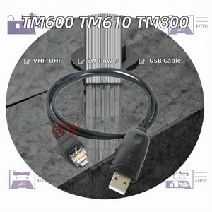 Bộ đàm hai chiều trên ô tô cho đài phát thanh với cáp lập trình USB 8 chân cho TM600 TM610 TM800 - Product Image 2
