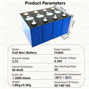 Starmax Grade A NMC 3 .7V catl 114Ah ปริซึมลิเธียมไอออน NCM 811 NMC แบตเตอรี่สำหรับรถกอล์ฟไฟฟ้า - Product Image 2