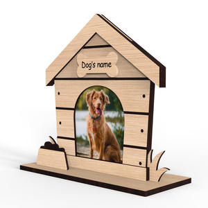 כלב בית צילום מסגרת עץ לחיות מחמד בית חמודים בית הנצחה גור מתנת משפחה משפחה לאוהבי קישוט - Product Image 3