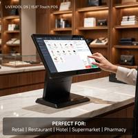 Industrial 15.6 Inch Windows 11 Pro POS with Full Lamination Screen Ultra Thin Design Point of Sale for Hospitality/Retail Store