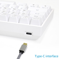 SKYLOONG keyboard mekanis, RGB berkabel GK61 tombol
