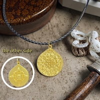 Collier en laiton avec pendentifs breloques signes du zodiaque et sceau de Salomon (Neuf Palais et Huit Trigrammes) pour hommes et femmes, vente en gros