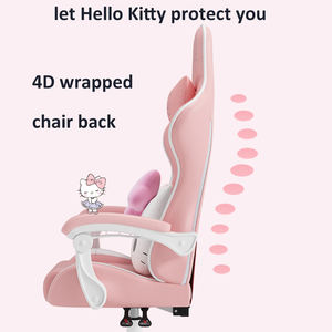 Silla <span class=keywords><strong>de</strong></span> juego rosa con logotipo personalizado al precio más barato <span class=keywords><strong>de</strong></span> fábrica <span class=keywords><strong>de</strong></span> <span class=keywords><strong>Bolivia</strong></span> Silla <span class=keywords><strong>de</strong></span> juego rosa <span class=keywords><strong>de</strong></span> cuero reclinable Hello Cat Silla <span class=keywords><strong>de</strong></span> juego rosa para niñas - Product Image 3