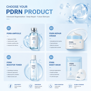 PDRN Hyaluronic Acid Biotinoyl Tripeptide-1 Ectoin Blend Powder Anti Aging Skin Repair Cosmetic Ingredient - Product Image 2