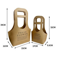 Sac cadeau réutilisable en carton écologique JOYWOOD, boîte d'emballage pour bouquet, pour fleuriste, vente au détail, livraison de fleurs