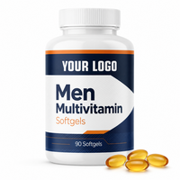 Gélules multivitaminées pour hommes, gélules pour l'énergie quotidienne, gélules avec des nutriments essentiels de qualité supérieure pour le bien-être masculin, gélules pour hommes