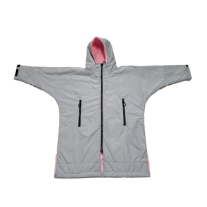 Abrigo de <span class=keywords><strong>baño</strong></span> impermeable personalizado para hombres y adultos, bata de parque de manga larga, diseño tropical moderno, chaqueta impermeable moderna antimicrobiana - Product Image 2