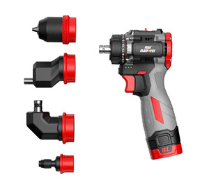 Perceuse à colonne multi-têtes 4-en-1 Nanwei 16,8 V pour le bricolage et l'industrie, avec batterie au lithium pour le bois et l'acier - Product Image 1