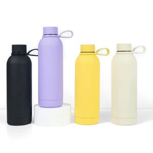 Promotional Drinkware Wholesale Stainless Steel Insulated Vacuum Leak Proof Custom Logo Gym Modern 500Ml <b>Water</b> <b>Bottle</b> with Strap - Product Image 3