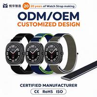 Bracelet de montre en nylon tressé de 22 mm pour Samsung Galaxy Watch Ultra 47 mm, bracelet magnétique pour montre connectée/ODM/OEM