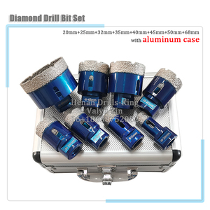 Chất Lượng Cao Gạch Công Cụ Kim Cương Khoan Bit Set Với Nhôm Trường Hợp + 2 * Kim Cương Lưỡi + Khoan Bit Adapter + Gạch Lỗ Định Vị - Product Image 3