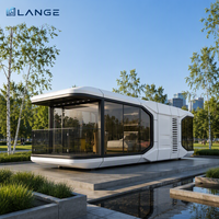 LANGE Double Sleeping Pod Capsule Hotel Bed Twin Size Sound Insulated Modular Cabin for Hostel Airport Transit