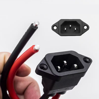 Câble de charge coudé pour véhicule électrique, prise secteur CA, faisceau de câbles, connecteur de batterie au lithium en caoutchouc pour vélo électrique