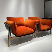 Fauteuil de loisirs en tissu de luxe italien WBERT, fauteuil individuel VIP Totu avec design modulaire, pour salon, chambre, meubles de maison