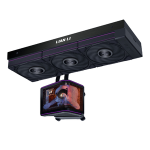 Refroidisseur liquide pour processeur <span class=keywords><strong>Lian</strong></span> <span class=keywords><strong>Li</strong></span> Hydroshift II OLED incurvé noir avec ventilateur UNI FAN TL FLEX, panneau OLED, refroidissement performant - Product Image 5