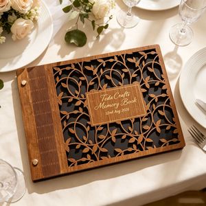 Carnet en bois à couverture rigide pour <span class=keywords><strong>la</strong></span> gravure et <span class=keywords><strong>la</strong></span> découpe sur bois, personnalisé pour le suivi <span class=keywords><strong>de</strong></span> <span class=keywords><strong>la</strong></span> croissance du bébé et le journal <span class=keywords><strong>de</strong></span> grossesse - Product Image 4