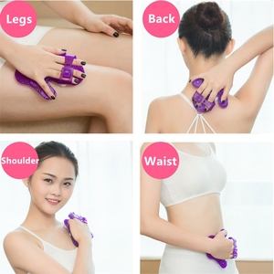 Gants de massage musculaire des tissus profonds en forme de paume à 9 billes personnalisés Rouleau de massage de la <span class=keywords><strong>cellulite</strong></span> corporelle pour le ventre - Product Image 4