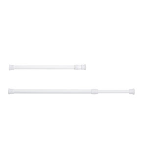 YIJIALE en stock <span class=keywords><strong>60</strong></span>-110cm tour de fer cintre blanc réglable Interlock tringle de rideau de douche - Product Image 1